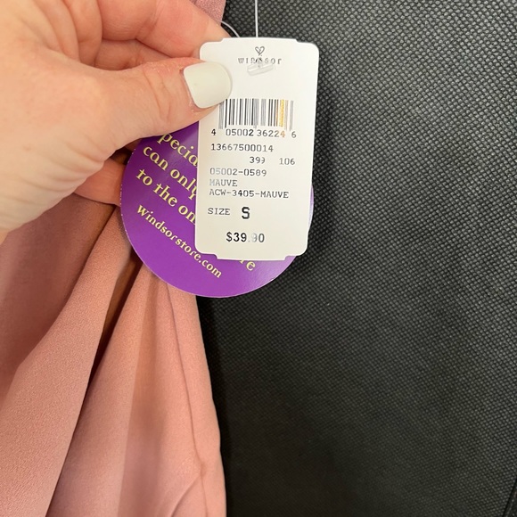 Windsor - Jane wrap front formal wrap dress- pink - Picture 4 of 4